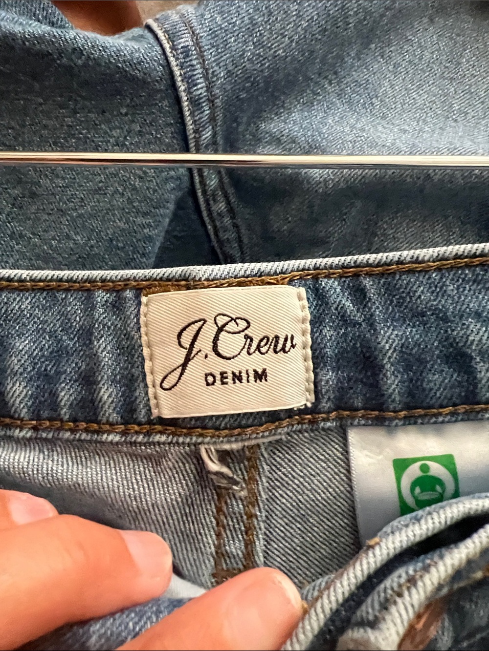 J Crew Slim Wide Leg Women’s crop fray Jeans - Light Blue size 29 - Picture 3 of 5